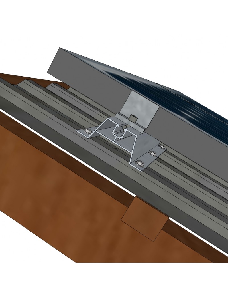 Mostek trapezowy do konstrukcji fotowoltaicznej 300/40 mm montaż