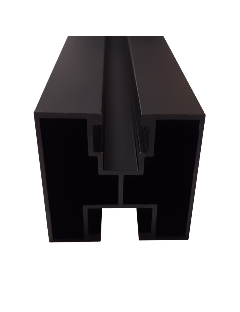 Profil do montażu paneli fotowoltaicznych 40x40 2,2 m Czarny Przekrój