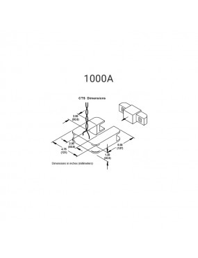 Przekładnik prądowy z dzielonym rdzeniem SolarEdge 1000 A SE-CTS-2000-1000 wymiary