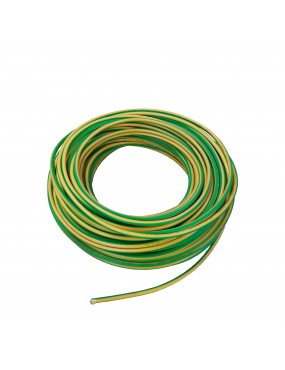 Przewód żółto-zielony 6 mm2 LgY UV - krążek 100 m, odporny na UV